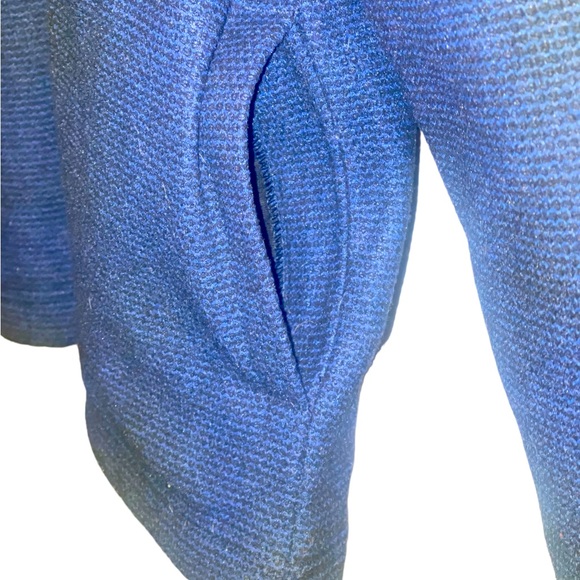 Orvis Sherpa Fleece Lined 1/4 Zip Pullover with Pockets Blue & White Size Large - Picture 5 of 12